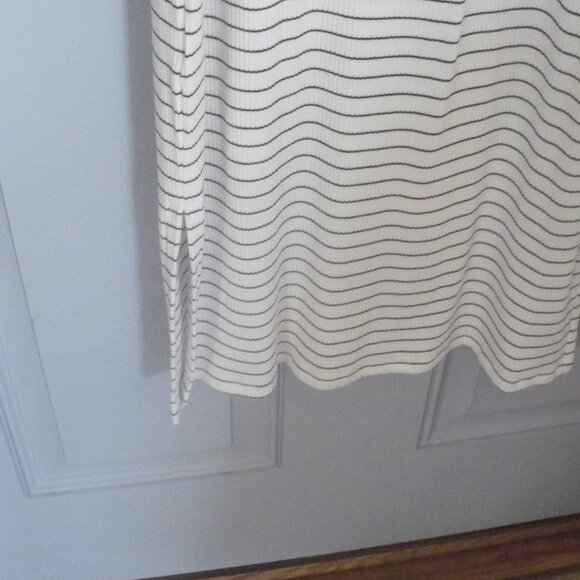 Ladies Black & White Striped Long Tank Top Dress by Thread & Supply in Size S - Picture 4 of 5